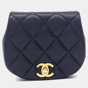 Pre Owned Chanel Black Leather Chain Mini Crossbody Bag
