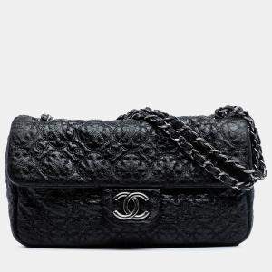 Pre Owned Chanel Vinyl Rock In Moscow Single Flap
