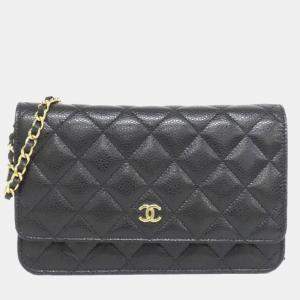 Pre Owned Chanel Timeless Classic Line Chain Wallet