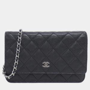 Pre Owned Chanel Timeless Classic Line Chain Wallet