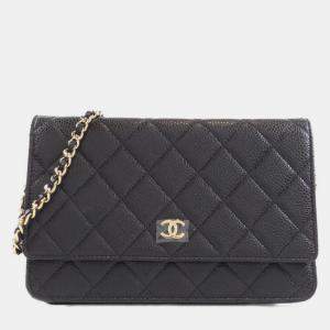 Pre Owned Chanel Timeless Classic Line Chain Wallet