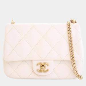 Pre Owned Chanel Mini Caviar Sweetheart Crush Flap Bag