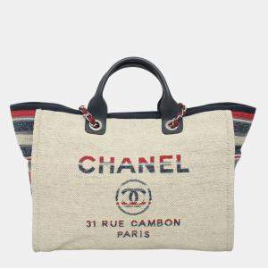 Pre Owned Chanel Medium Deauville Tote Bag