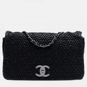 Pre Owned Chanel CC Quilted Astrakhan Flap
