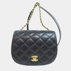 Pre Owned شنطة شانيل كتف سلسلة ماتيلسي جلد الحمل