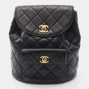 مملوكة مسب�قًا Chanel Matelasse Backpack Lambskin (Sheepskin) Black