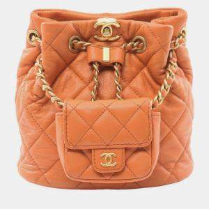 مملوكة مسبقًا Chanel Matelasse Backpack Leather Brown
