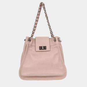مملوكة مسبقًا Chanel Light Pink Calfskin Mademoiselle Lock Shoulder Tote Bag