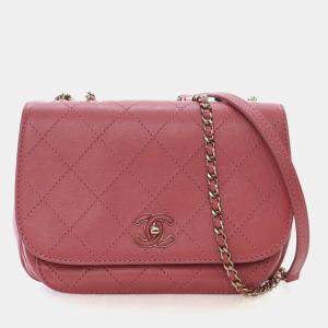 مملوكة مسبقًا Chanel Small Calfskin Stitched CC Flap Bag