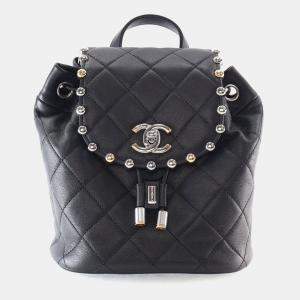 Pre Owned Chanel Small Lambskin Metallic Bubble Backpack