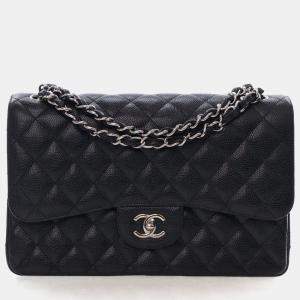 مملوكة مسبقًا Chanel Jumbo Caviar Classic Double Flap Bag
