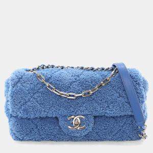 مملوكة مسبقًا Chanel Medium Terry Cloth Coco Beach Flap Bag