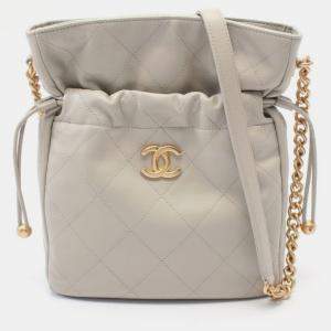 مملوكة مسبقًا Chanel Matelasse Shoulder Bag Leather Beige 