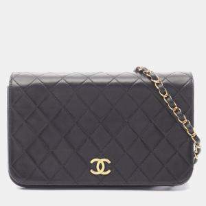 مملوكة مسبقًا Chanel Full Flap Black Leather Shoulder Bag