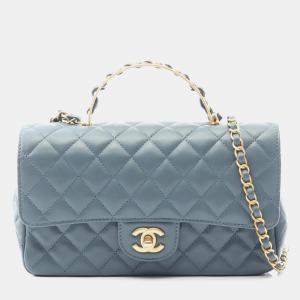 مملوكة مسبقًا Chanel Flap Leather Top Handle Shoulder Bag