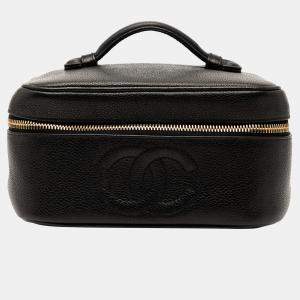 مملوكة مسبقًا Chanel Black CC Caviar Vanity Bag