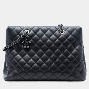 مملوكة مسبقًا Chanel Black Large Caviar Chic Shopping Tote