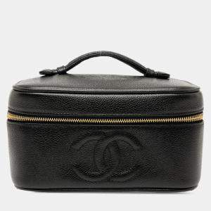 مملوكة مسبقًا Chanel Black CC Caviar Vanity Bag