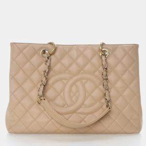 Pre Owned Chanel Caviar Grand Shopping Tote