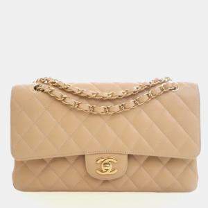 Pre Owned Chanel Medium Caviar Classic Double Flap Bag