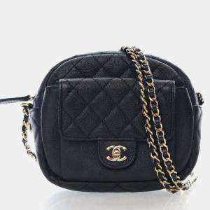 مملوكة مسبقًا Chanel Black Mini Caviar Day Crossbody Bag
