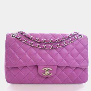 مملوكة مسبقًا Chanel Vintage Medium Lambskin Classic Single Flap Bag