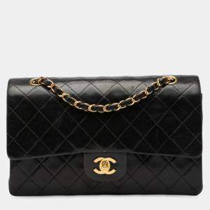 مملوكة مسبقًا Chanel Black Medium Classic Lambskin Double Flap