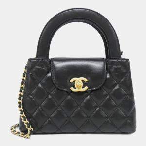 Pre Owned Chanel Black Leather Handbag