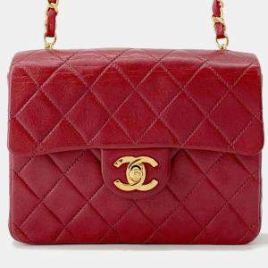 Pre Owned حقيبة كتف شانيل سلسلة صغيرة متلاصقة علامة كوكو جلد خروف ماتيلاسه