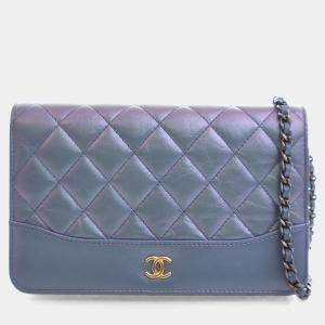Pre Owned Chanel Calfskin Gabrielle Wallet On Chain (WOC)