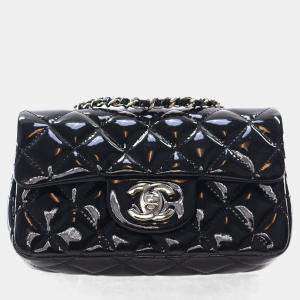 Pre Owned حقيبة شانيل قلاب واحد مستطيل براءة صغيرة