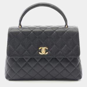 مملوكة مسبقًا Chanel Matelasse Handbag In Caviar Grained Calfskin Black