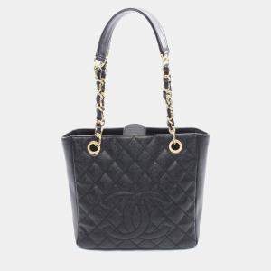 مملوكة مسبقًا Chanel Matelasse Pst Tote Bag Calfskin Leather Black
