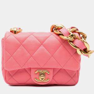مملوكة مسبقًا Chanel Pink Mini Quilted Lambskin Funky Town Flap
