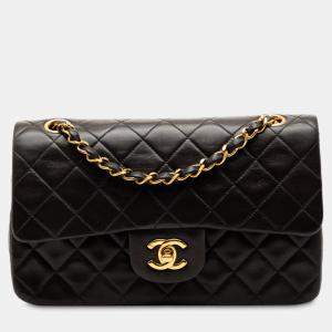 مملوكة مسبقًا Chanel Black Small Classic Lambskin Double Flap