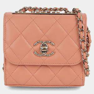 مملوكة مسبقًا Chanel Trendy CC Mini Pink Lambskin Leather Crossbody Bag
