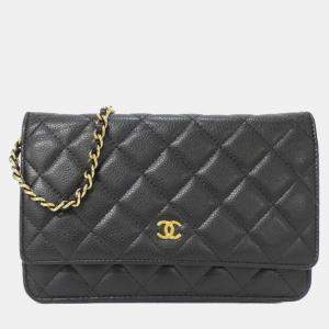 Pre Owned Chanel Timeless Classic Line Chain Wallet