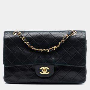 مملوكة مسبقًا Chanel Black Medium Classic Lambskin Double Flap