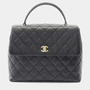 مملوكة مسبقًا Chanel Matelasse Handbag In Caviar Grained Calfskin Black