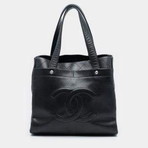 مملوكة مسبقًا Chanel Black Caviar Ultimate Executive Tote