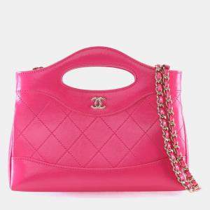 مملوكة مسبقًا Chanel Nano Pink Calfskin 31 Shopping Bag