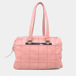 Pre Owned Chanel Pink Leather Chanel Doctor Bag
