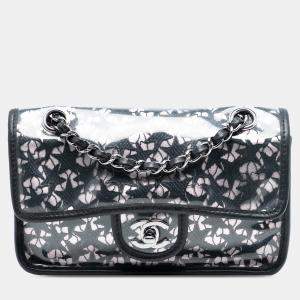 Pre Owned حقيبة شانيل نجمة دانتيل بي في سي أسود صغيرة دفعة واحدة