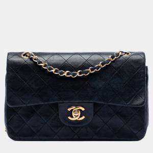 مملوكة مسبقًا Chanel Black Small Classic Lambskin Double Flap