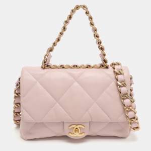 مملوكة مسبقًا Chanel Pink Quilted Leather Flap Shoulder Bag