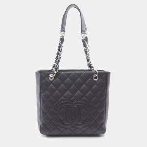 مملوكة مسبقًا Chanel Matelasse Pst Tote Bag In Caviar Grained Calfskin Black