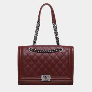 مملوكة مسبقًا Chanel Quilted Boy Flap Tote Bag