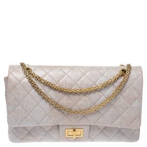 مملوكة مسبقًا Chanel Icing Marble Quilted Leather Reissue 2.55 Classic 227 Flap Bag