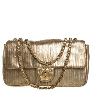 مملوكة مسبقًا Chanel Gold Leather 31 Rue Cambon Medium Classic Single Flap Bag