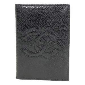 Pre Owned Chanel Black Caviar Leather Timeless Card holder